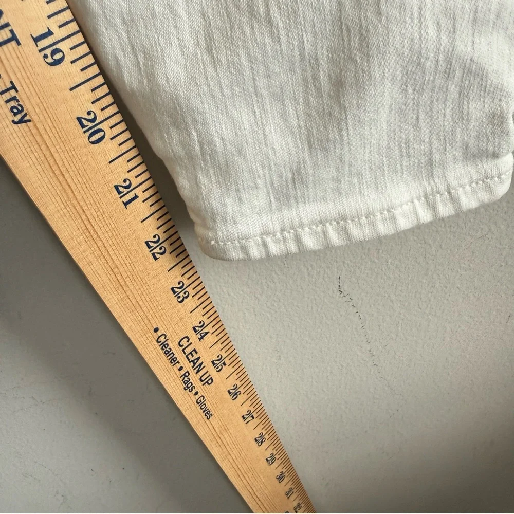 J. Crew White Skinny High-Rise 9”Toithpick Jeans Women size 25 P